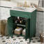 Meuble-lavabo de 24 pouces avec lavabo en céramique intégré, armoire de rangement spacieuse et conception élégante pour les petites et moyennes salles de bain-703030253