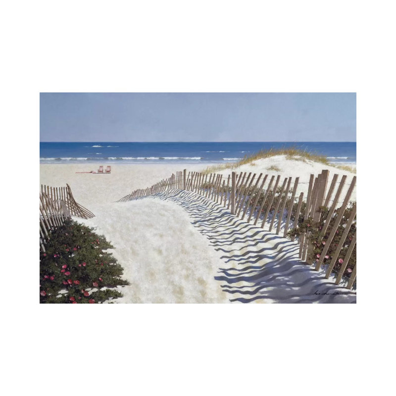 Walk to the Beach by Zhen-Huan Lu - Wrapped Canvas Photograph, 30.48 cm H x 45.72 cm W