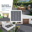 Paquet de 44 tuiles de terrasse en plastique 12 po x 12 po pour terrasse, balcon, cour et garage