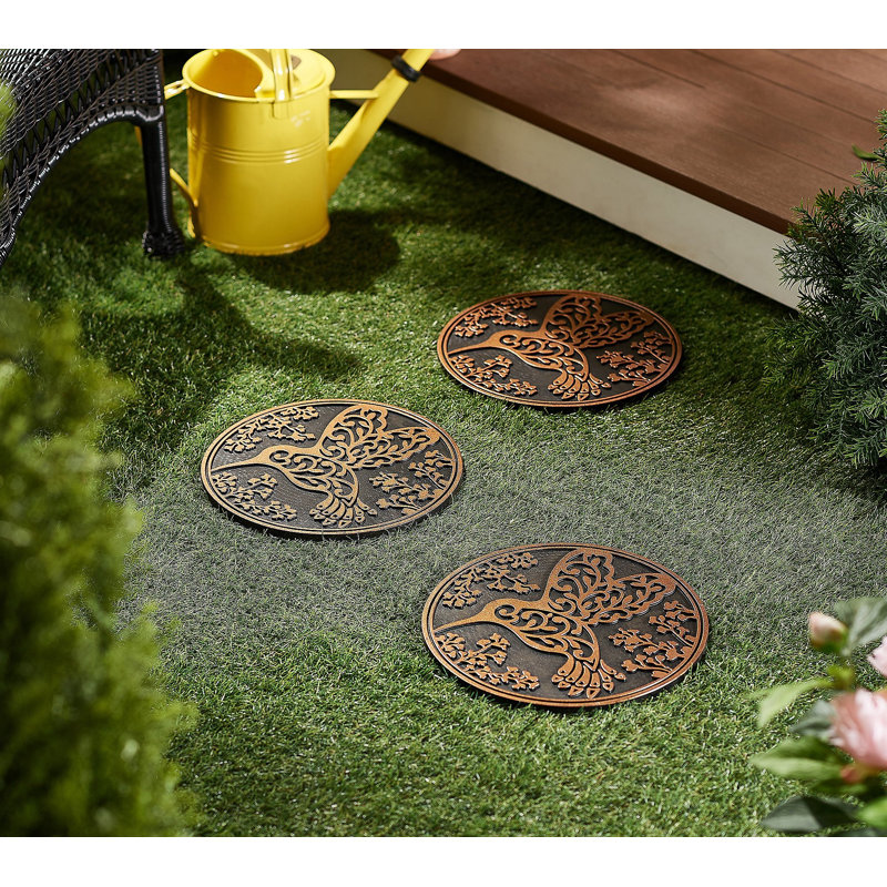 Hursey 3 Piece Hummingbird Stepping Stone Set