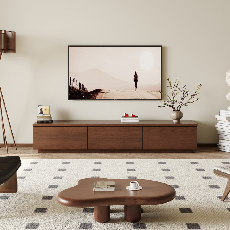 Meuble télé 70,78 po avec rangement, H 13,8 po x L 15,8 po x l 70,9 po