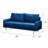Govany 57.8'' Velvet Loveseat-861520778-861520779