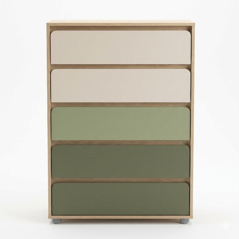 Bustillo Modern Contemporary  31.3" W 5 Drawer Chest