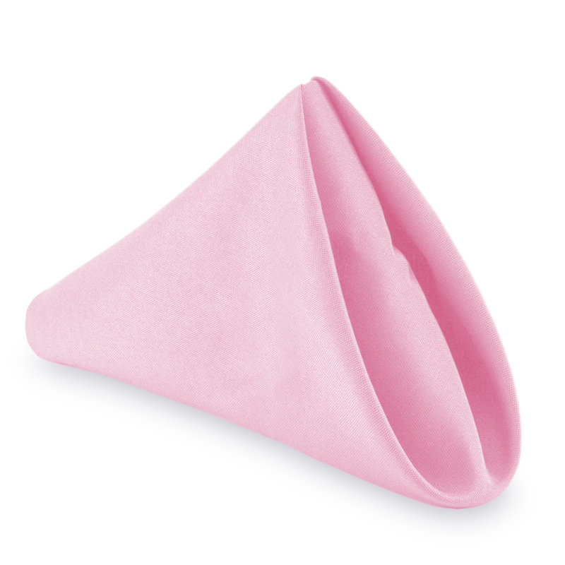 20" x 20" Cloth Napkin, 20" W x 20" D, Pink