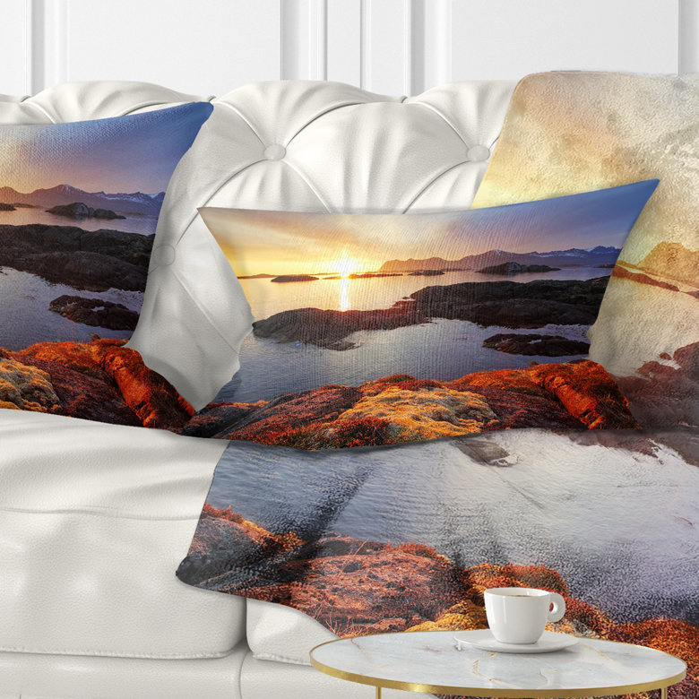 Coussin lombaire en norvège mer coast