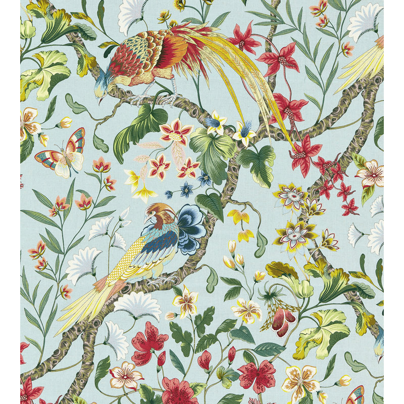 Dorset Coast Botany Bay Fabric, Sky Multi