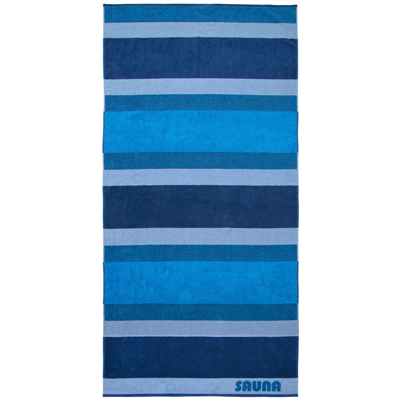 Badetuch Sauna Stripe, Blue