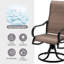 Fauteuil de patio pivotant Bhairavi