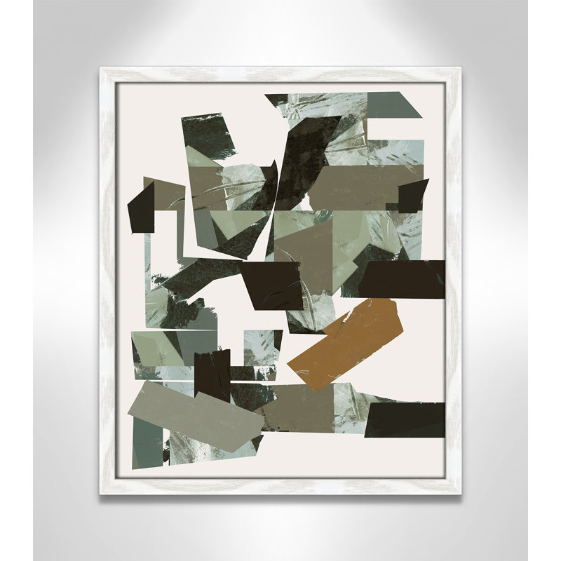 Imprimé Green Endeavour II par Cartissi, L 16 po x H 19 po, Impression encadrée, Grain de bois blanc