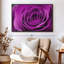 «Droplets On Purple Rose», reproduction sur toile-102860612