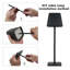 Lampe tactile imperméable à l'eau pour la maison, 4000 mAh 3W Lampe de table à piles portable sans fil-129686254