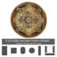 Wayne Machine Woven Beige/Brown Indoor Rug-98547663