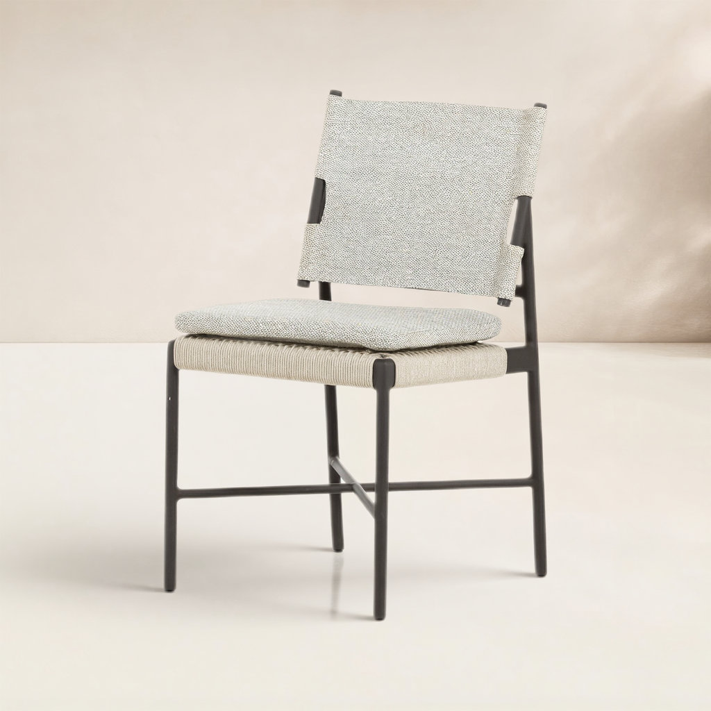 Tribune Patio Side Chair, Faye Ash