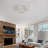 1-White wing shaped dimmable LED ceiling light