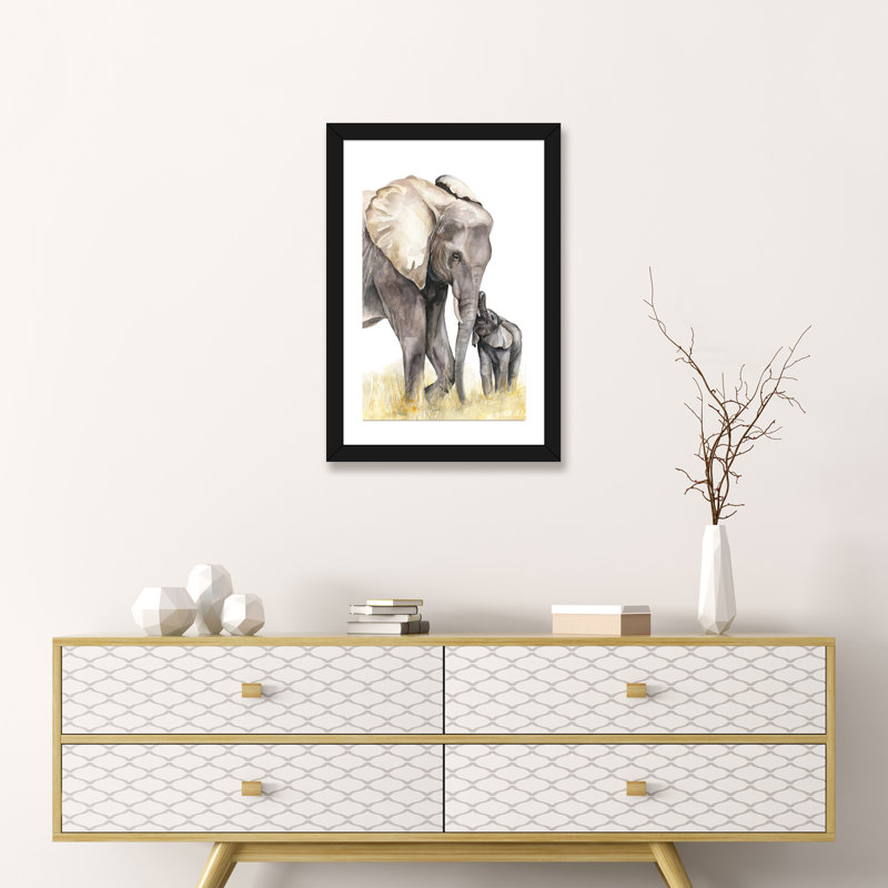Animals, Black Framed Fine Art Paper, 32" H x 24" W x 1" D