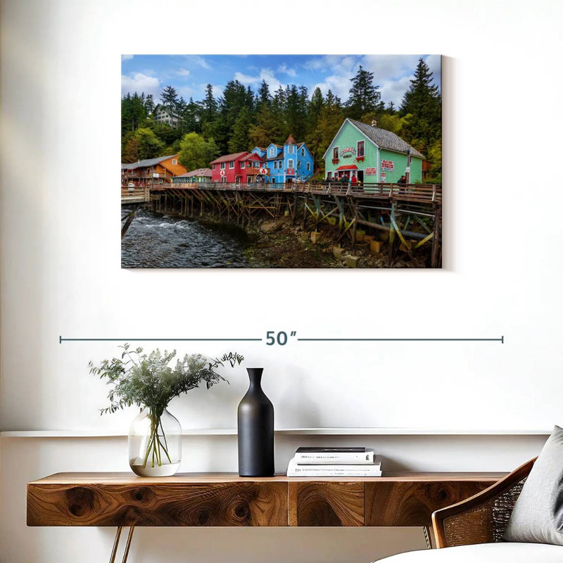 Centre-ville de Kavia, Ketchikan, Alaska, H 24 po x l 36 po