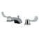 Widespread Bathroom Faucet with Drain Assembly