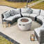 Ensemble de conversation modulaire avec coussins 8 personnes Payten