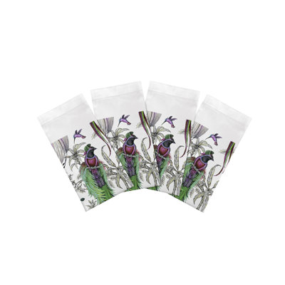 Audubon Exotica Cotton Sateen Dinner Napkins