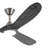 Smart Ceiling Fan With Light, Solid Wood Gray Blades, Dc Reversible Motor, App Control, 3 Color Temperatures, 3 Downrods (5’’/10’’/24’’) For Living Room Bedroom Patio-1509536088
