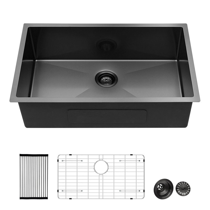 Évier de cuisine encastré durable et élégant pour une configuration de cuisine moderne