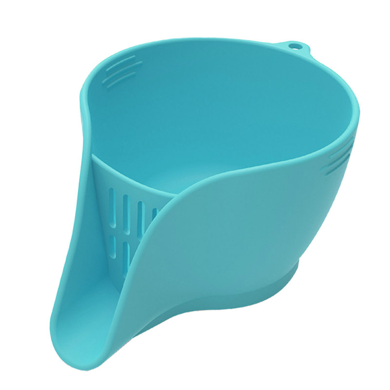 Panier de drainage en silicone multifonctionnel avec bec de drainage, Gris