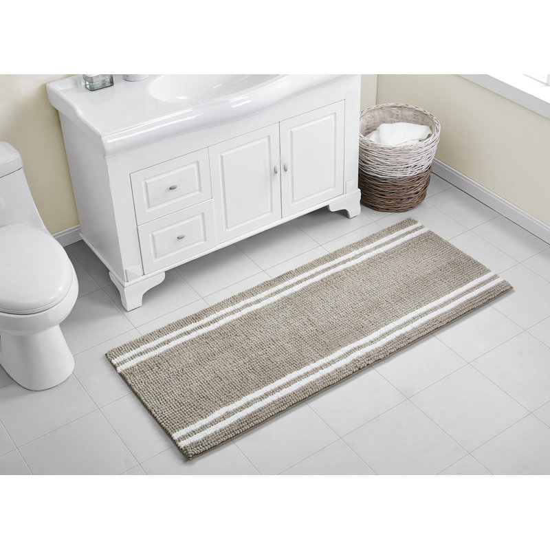 Harriett Non-Slip Bath Rug, Beige
