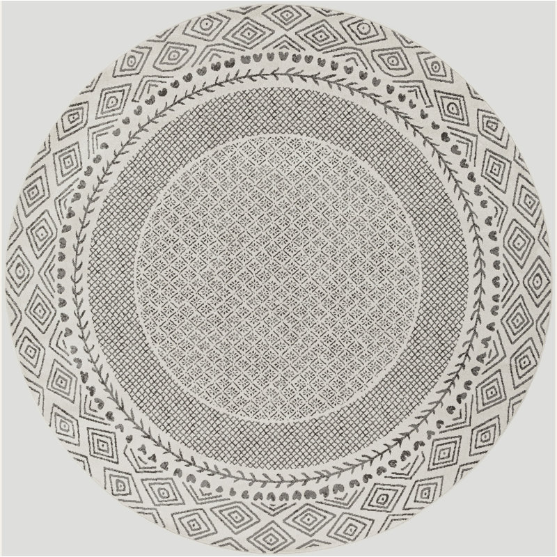 Rich Oriental Area Rug, Round 160 cm