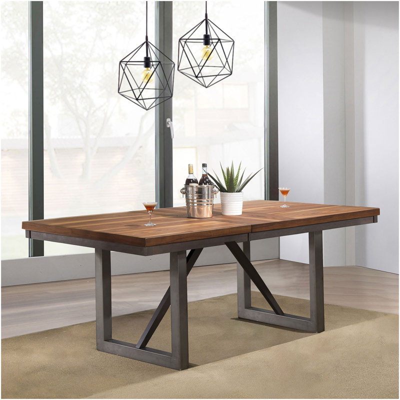 Rivera Natural Walnut Extension Dining Table