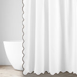 Antalya Solid Color Shower Curtain
