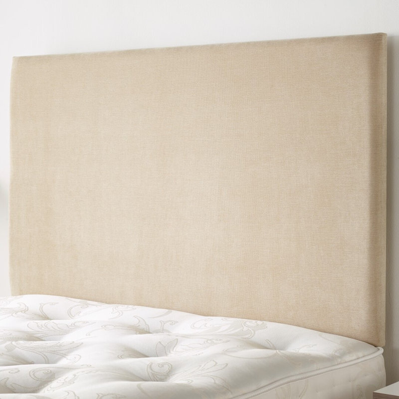Upholstered Twill Panel Headboard, Kingsize (5'), Beige