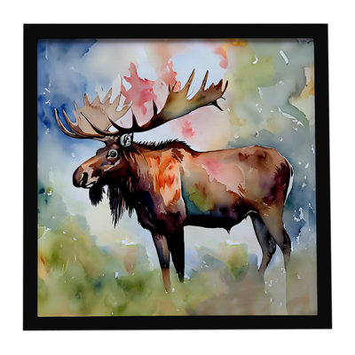 Moose Framed Metal Print