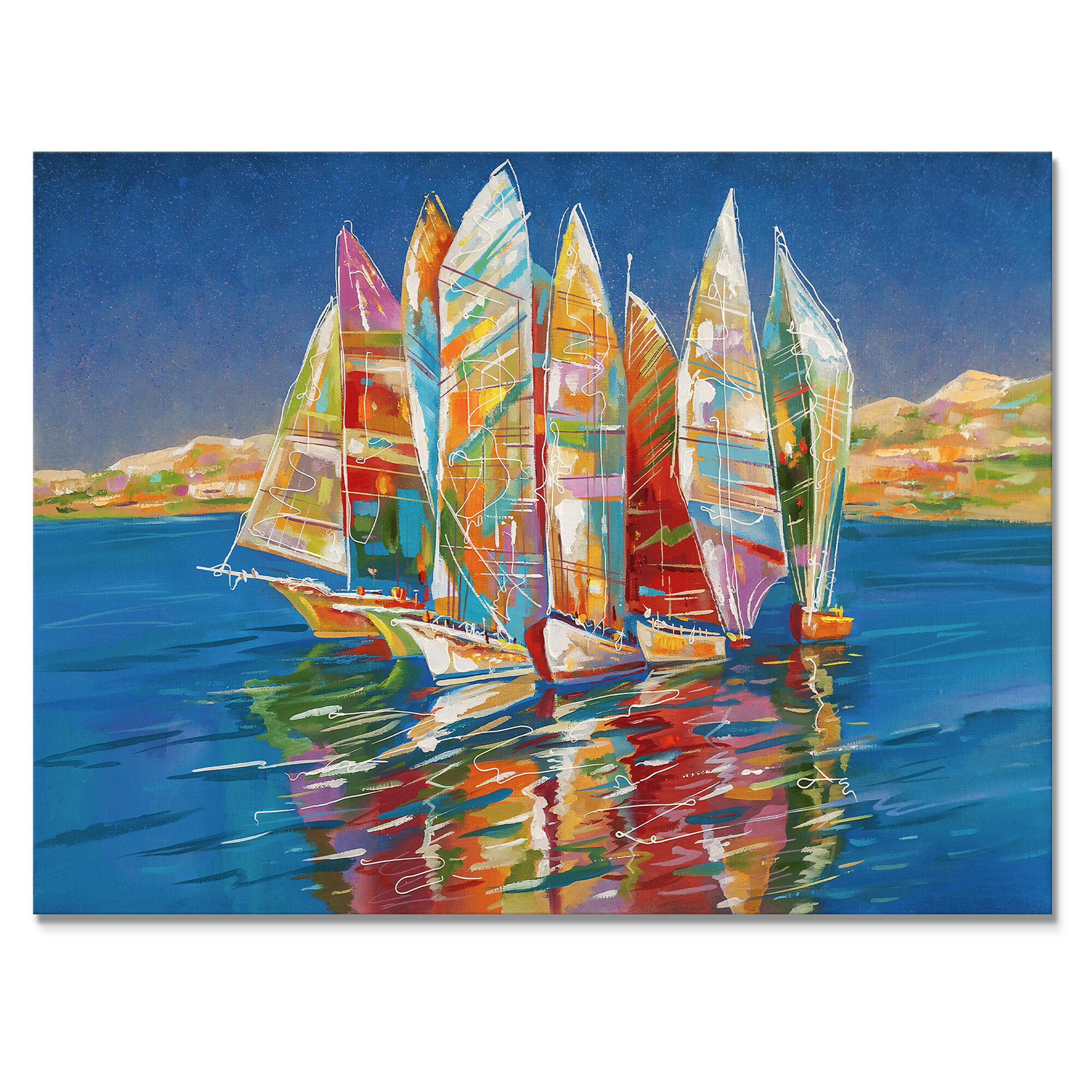 https://assets.wfcdn.com/im/19244713/compr-r85/1901/190173020/colorful-sailboat-on-blue-framed-on-canvas-print.jpg