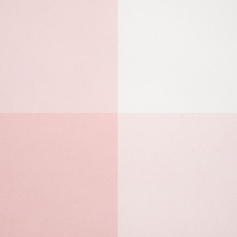 Grand papier peint à carreaux Willa, Rose