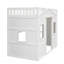 Lit mezzanine simple avec échelle - blanc-1367536337-1367536342