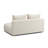 Chiemi Cheryll Textured Fabric Modular Loveseat-74233680