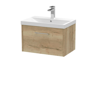 Juno 600mm Single Bathroom Vanity with Integrated Vitreous China Basin