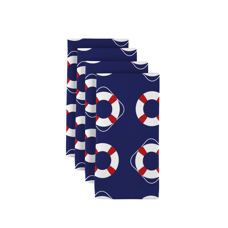 Polyester Nautical Square Napkin