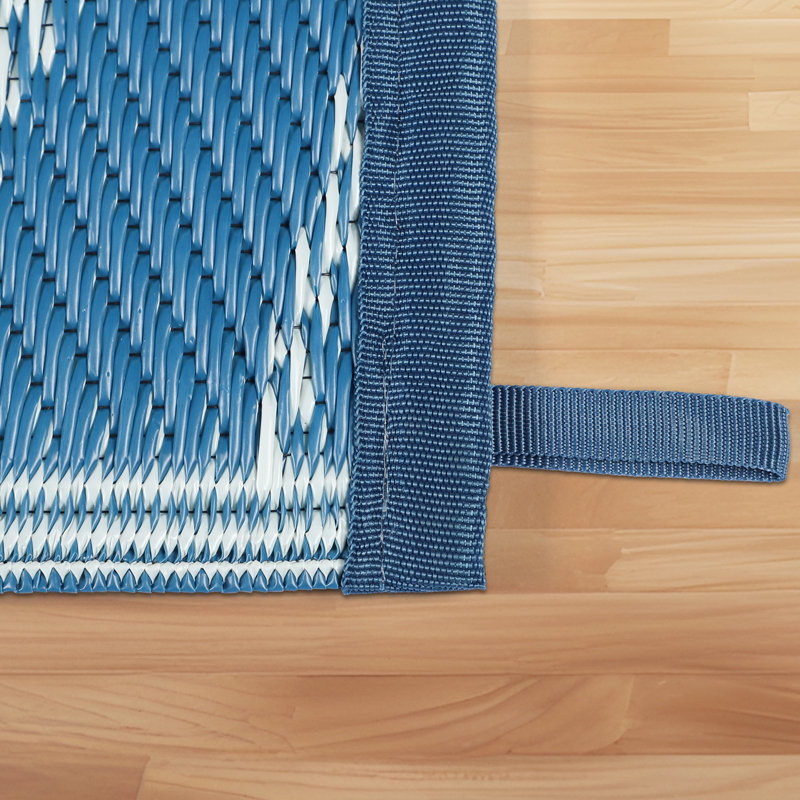 Outdoor Rug Waterproof Reversible Plastic Straw Camping Rugs for Outside RV, Patio,Deck, Rectangle 6' x 9'
