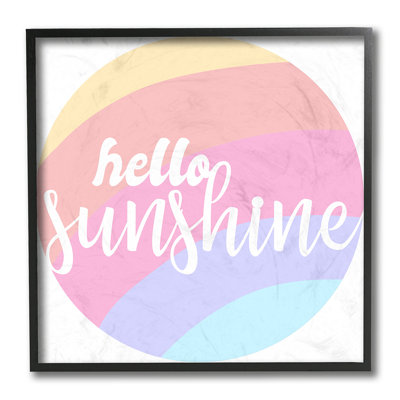 «Hello Sunshine Expression» par Daphne Polselli, impression circulaire