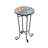 Patio Side Table,Blue+Black