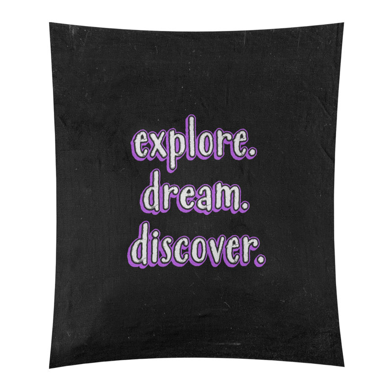 Tapisserie tableau noir en polyester discover rêve, H 104 po x l 88 po, Mauve