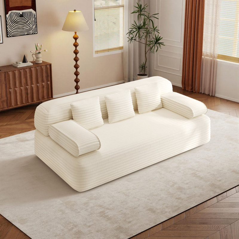Canapé-lit 78 po, Beige