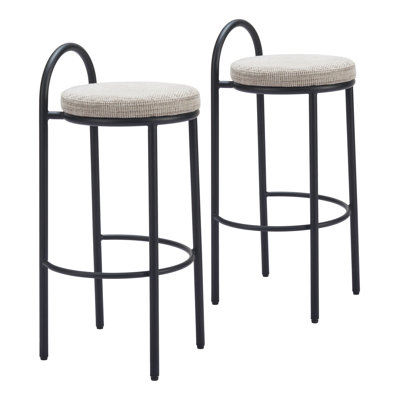 Sisal Upholstered Counter Stool