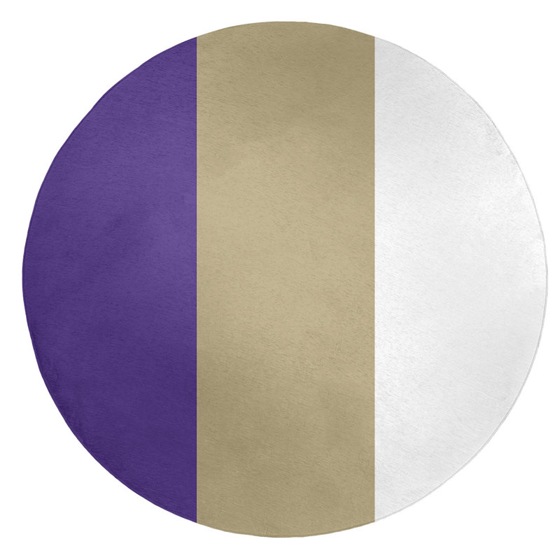Chenille Indoor Rug, Round 5'