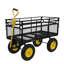 Les chariots de jardin à chariot Big Wagon facilitent le transport du bois de chauffage jaune + noir