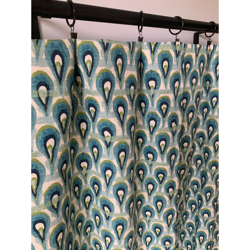 Daegen Cotton Blend Semi Sheer Curtain Panel Pair, 25" W x 84" L