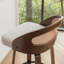 Swivel Upholstered Counter Stool-649728108-649728107