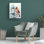 «Momart Winter Lanterns with Birds 3», reproduction sur toile