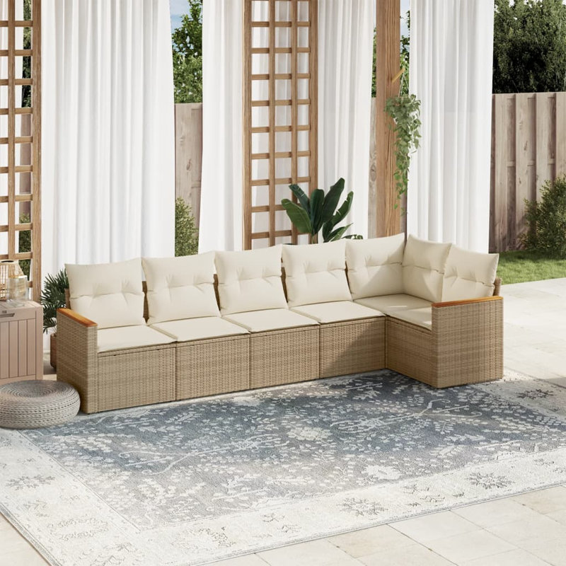 Ensemble de canapé de jardin Vidaxl beige